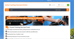 Desktop Screenshot of indoorcyclingcoursesonline.com