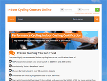 Tablet Screenshot of indoorcyclingcoursesonline.com